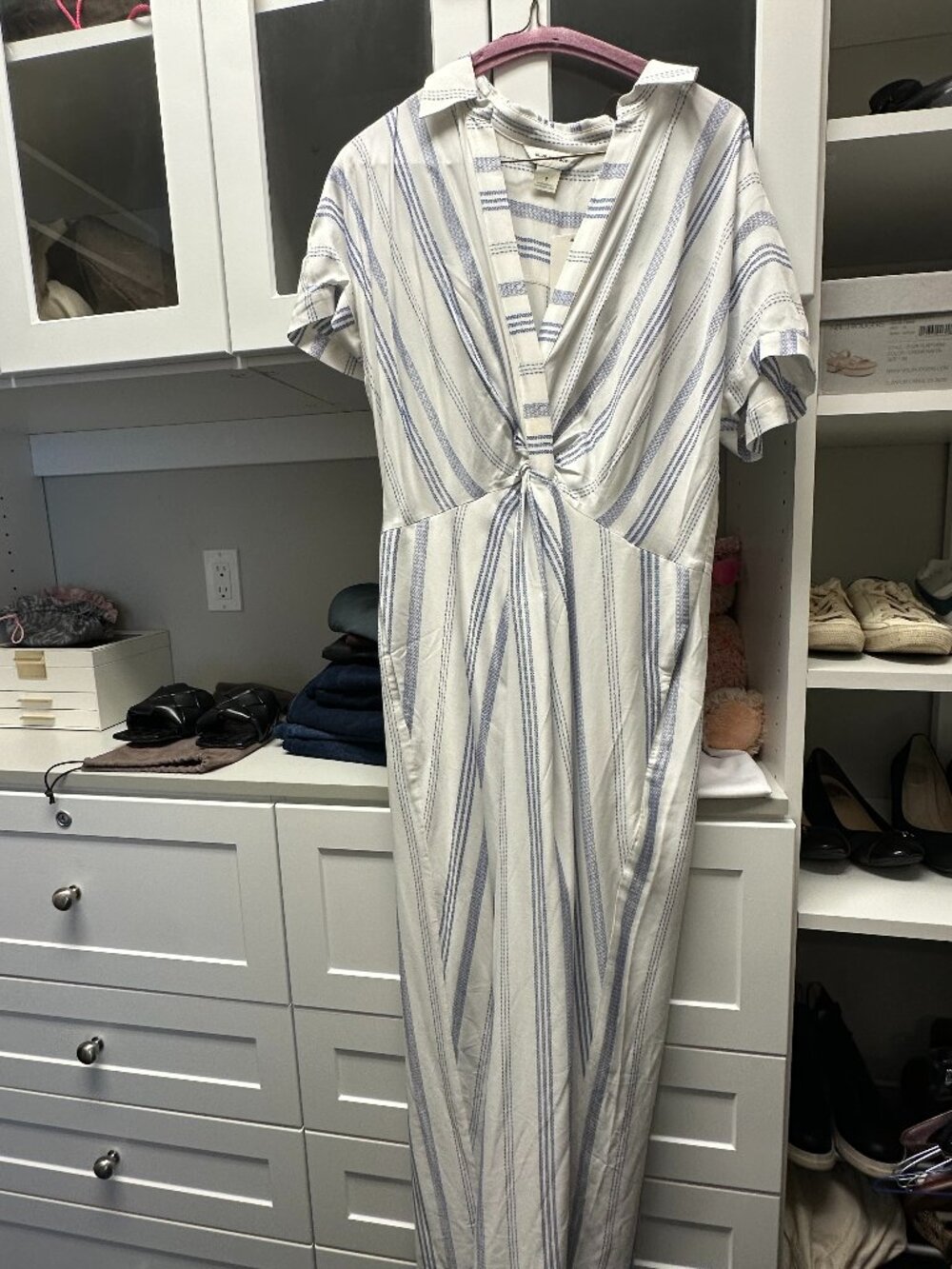 Club Monaco Womens Maxi Twist Front Dress
